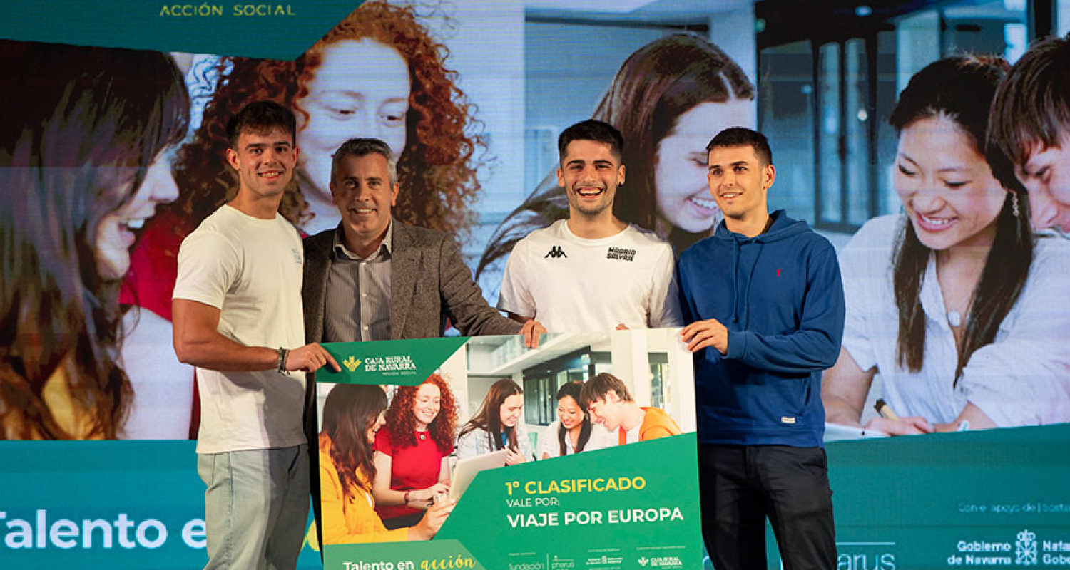 Caja Rural de Navarra, premiada en el Encuentro de Empleo y Emprendimiento de la Universidad Pública de Navarra