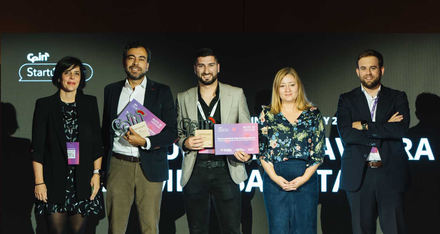 Caja Rural de Navarra entrega dos premios en el Cein Startup Day 2024