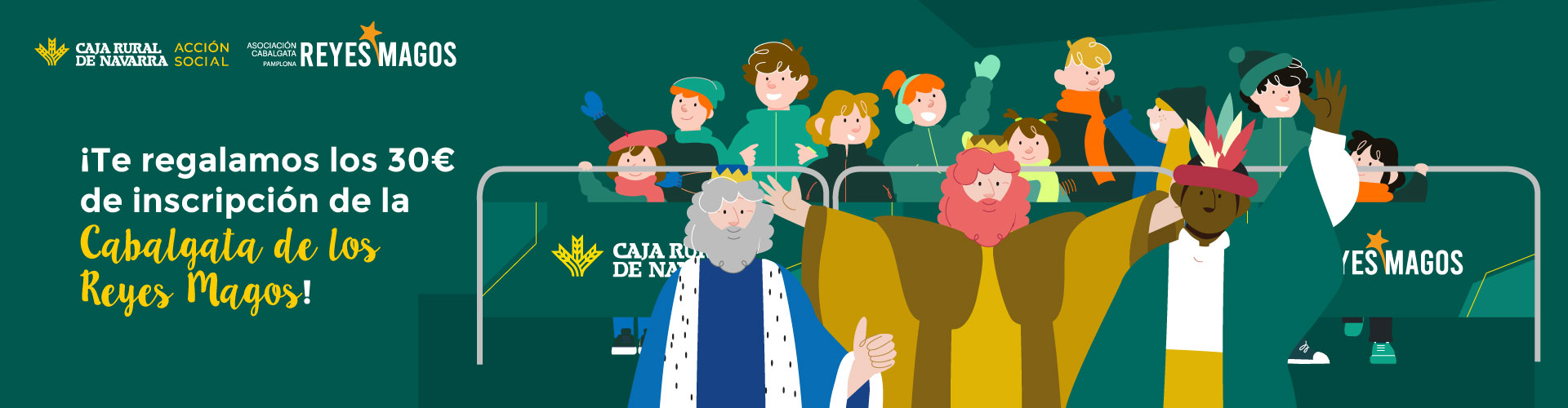 Te regalamos los 30 € de la inscripción para participar en la Cabalgata de los Reyes Magos